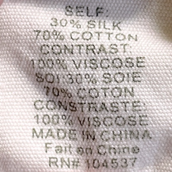 TINY Anthropologie Ivory Embroidered Boho Lurex Silk Blend Blouse Size S - Picture 8 of 9